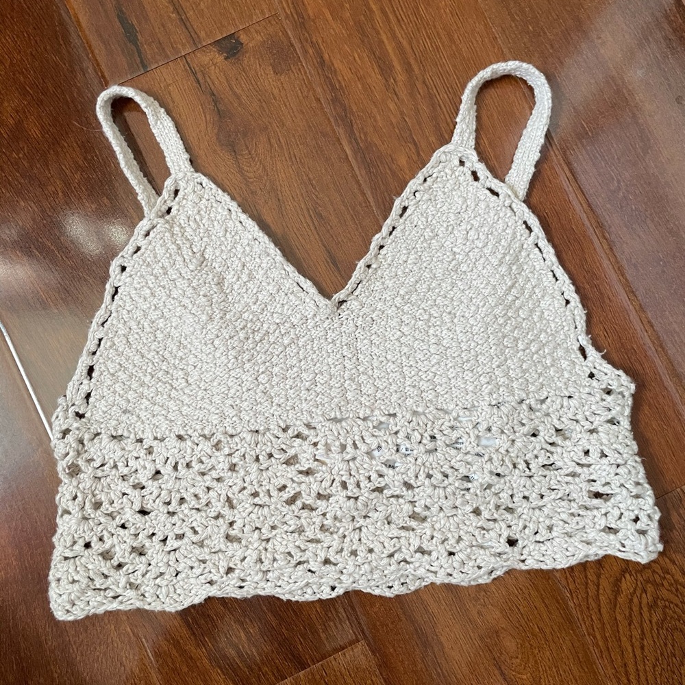 Crochet brand new condition bralette crop top